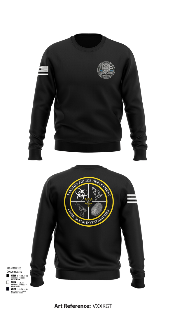 Crew Neck Sweatshirt, CID, Police, Teamtime, Team time, sublimation, custom sports apparel, team uniforms, spirit wear, spiritwear, sports uniforms, custom shirts, team store, custom team store, fundraiser sports, apparel fundraiser