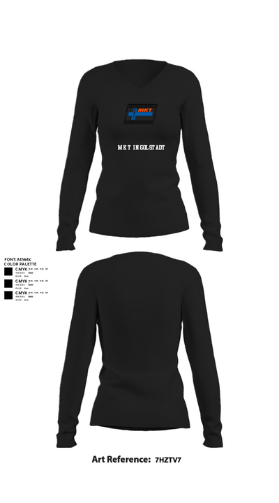 MKT Ingolstadt 59299267 Women's Long Sleeve V-neck Shirt - 22