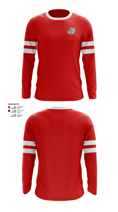 vWyandotte High School Bowling 95390807 Long Sleeve Performance Shirt - 40