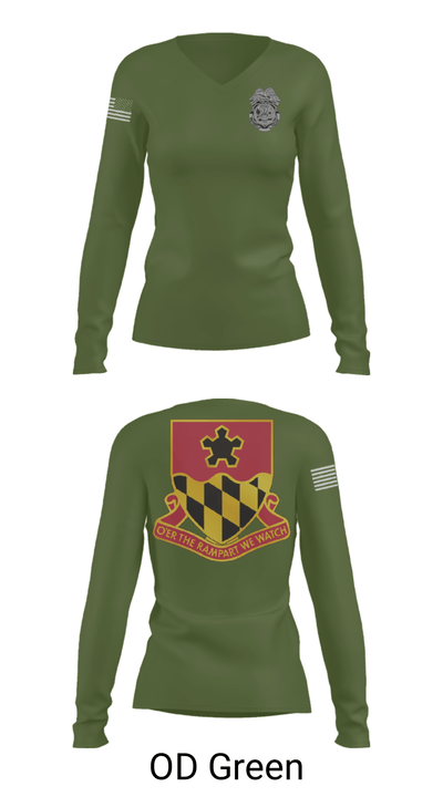 2nd MTB/70th RTI 42557121 Women's Long Sleeve V-neck Shirt - 57