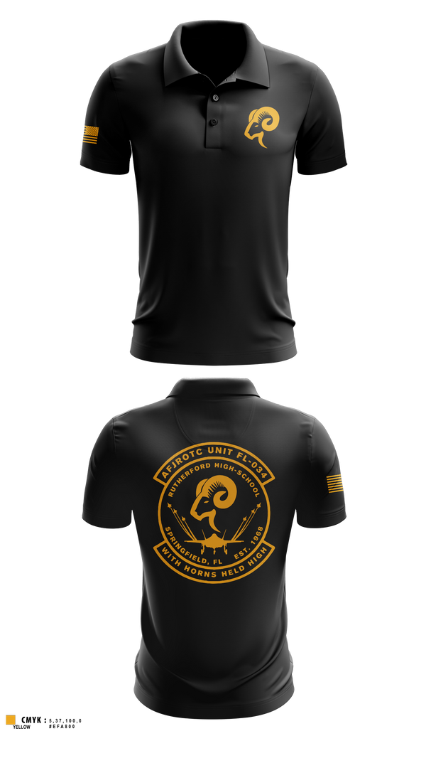 Short Sleeve Performance Polo, AFJROTC FL-034, Air Force, Teamtime, Team time, sublimation, custom sports apparel, team uniforms, spirit wear, spiritwear, sports uniforms, custom shirts, team store, custom team store, fundraiser sports, apparel fundraiser