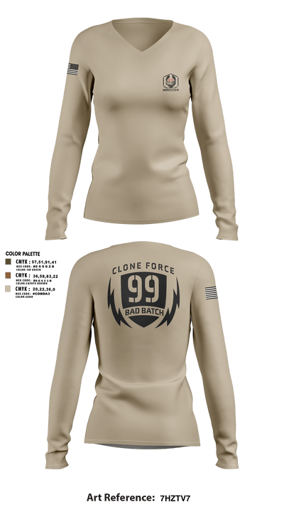 undefined Women's Long Sleeve V-neck Shirt - 3
