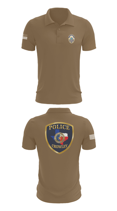 Crowley Police Department 8097883 Short Sleeve Performance Polo - 7