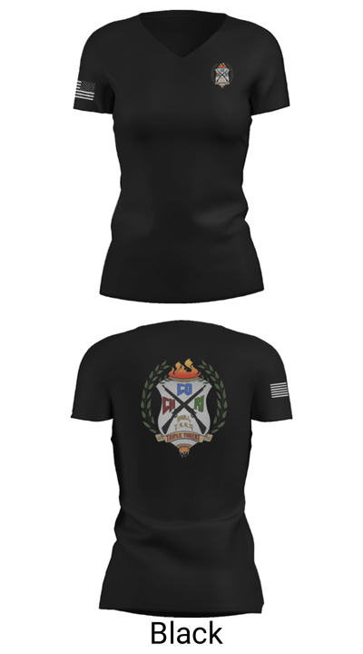 Triple Threat 22413242 Women's Short Sleeve V-neck Shirt - 14