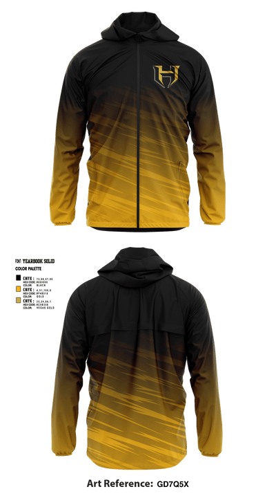 Hubbard High School Cross Country 91510067 Windbreaker - 1