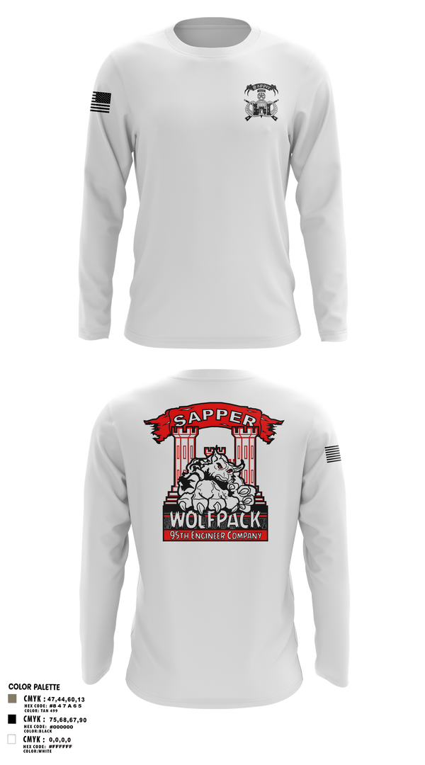 Long Sleeve Performance Shirt, 95TH CEC-I, Army, Teamtime, Team time, sublimation, custom sports apparel, team uniforms, spirit wear, spiritwear, sports uniforms, custom shirts, team store, custom team store, fundraiser sports, apparel fundraiser