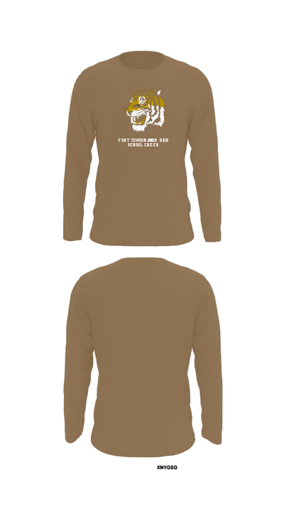 Fort Towson Junior High School Cheer 44003548 Long Sleeve Performance Shirt - 5