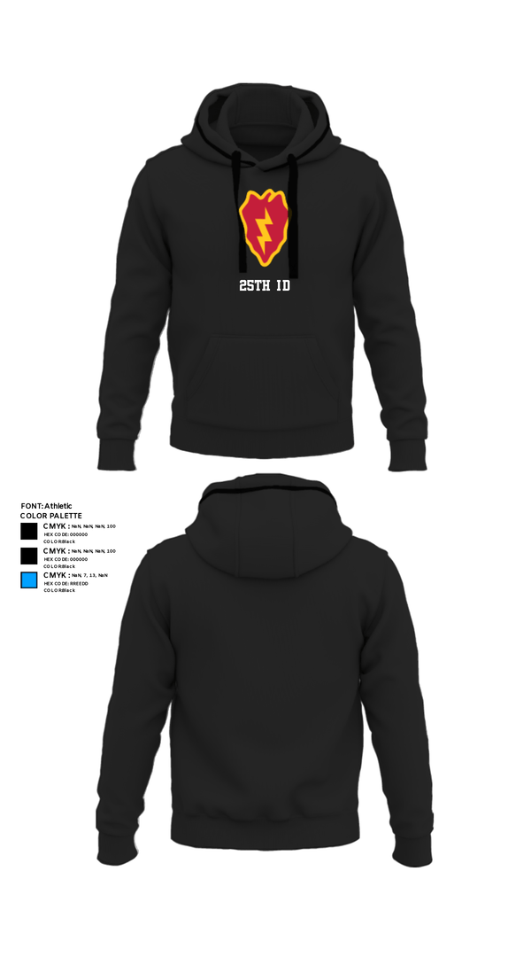 Hoodie, 25th ID, Army, Teamtime, Team time, sublimation, custom sports apparel, team uniforms, spirit wear, spiritwear, sports uniforms, custom shirts, team store, custom team store, fundraiser sports, apparel fundraiser