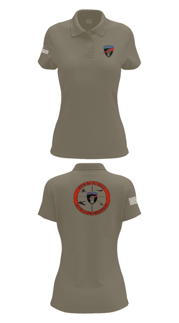 Womens Short Sleeve Performance Polo, Bravo 1/78th FA, Army, Teamtime, Team time, sublimation, custom sports apparel, team uniforms, spirit wear, spiritwear, sports uniforms, custom shirts, team store, custom team store, fundraiser sports, apparel fundraiser