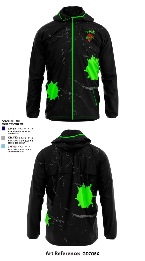 Windbreaker, Trippin Balls, Softball, Teamtime, Team time, sublimation, custom sports apparel, team uniforms, spirit wear, spiritwear, sports uniforms, custom shirts, team store, custom team store, fundraiser sports, apparel fundraiser
