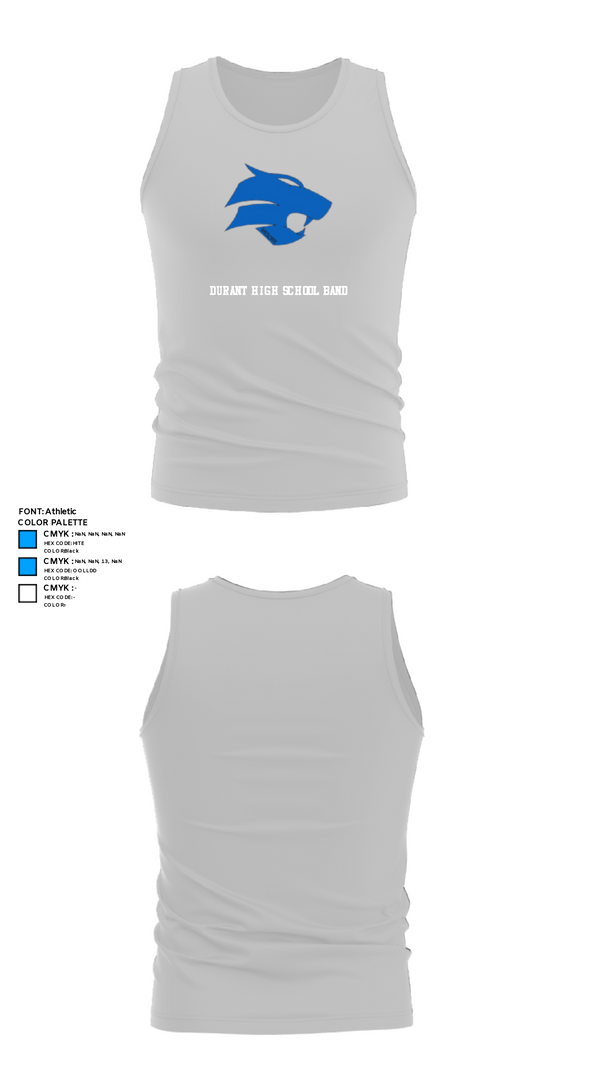 Tank Top, Durant High School Band, Spirit Store, Teamtime, Team time, sublimation, custom sports apparel, team uniforms, spirit wear, spiritwear, sports uniforms, custom shirts, team store, custom team store, fundraiser sports, apparel fundraiser
