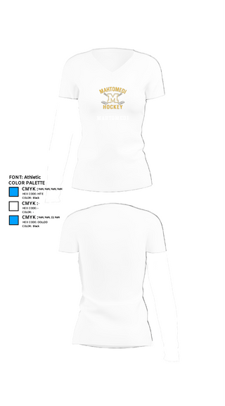 Women's Short Sleeve Vneck Shirt, Mahtomedi, Ice Hockey, Teamtime, Team time, sublimation, custom sports apparel, team uniforms, spirit wear, spiritwear, sports uniforms, custom shirts, team store, custom team store, fundraiser sports, apparel fundraiser