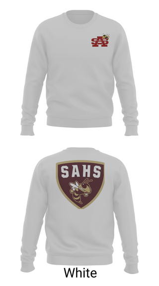 Crew Neck Sweatshirt, St Augustine Yellow Jackets, Swimming, Teamtime, Team time, sublimation, custom sports apparel, team uniforms, spirit wear, spiritwear, sports uniforms, custom shirts, team store, custom team store, fundraiser sports, apparel fundraiser