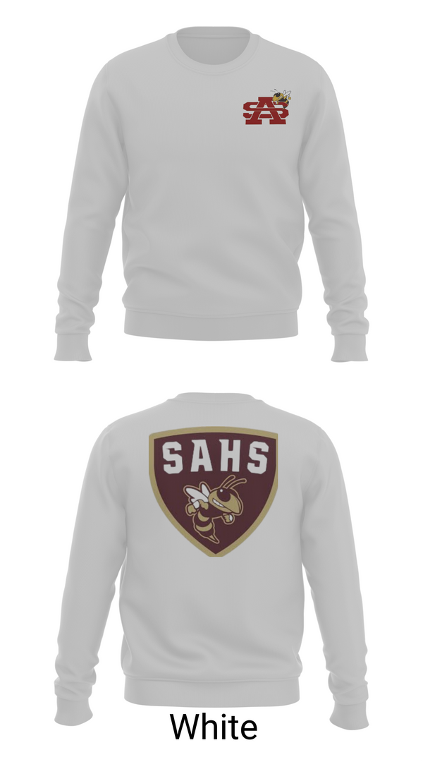 Crew Neck Sweatshirt, St Augustine Yellow Jackets, Swimming, Teamtime, Team time, sublimation, custom sports apparel, team uniforms, spirit wear, spiritwear, sports uniforms, custom shirts, team store, custom team store, fundraiser sports, apparel fundraiser