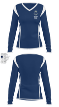Meriden Little League 14527950 Women's Long Sleeve V-neck Shirt - 31