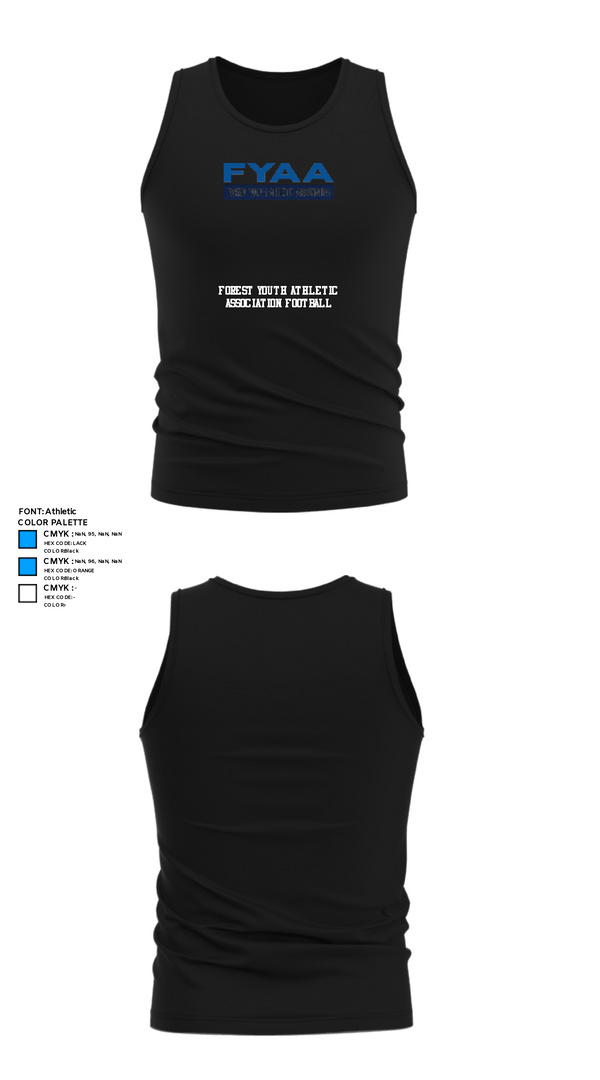 Tank Top, Forest Youth Athletic Association Football, Football, Teamtime, Team time, sublimation, custom sports apparel, team uniforms, spirit wear, spiritwear, sports uniforms, custom shirts, team store, custom team store, fundraiser sports, apparel fundraiser