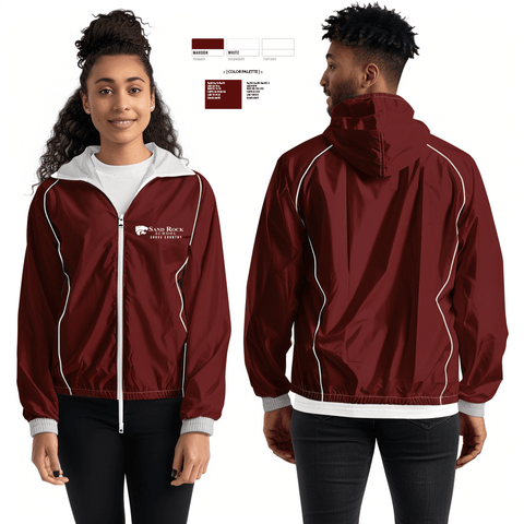 Windbreaker, Sand Rock High School Cross Country, Cross Country, Teamtime, Team time, sublimation, custom sports apparel, team uniforms, spirit wear, spiritwear, sports uniforms, custom shirts, team store, custom team store, fundraiser sports, apparel fundraiser
