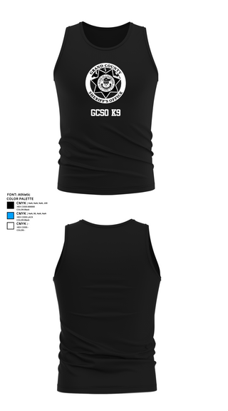 Tank Top, GCSO K9, , Teamtime, Team time, sublimation, custom sports apparel, team uniforms, spirit wear, spiritwear, sports uniforms, custom shirts, team store, custom team store, fundraiser sports, apparel fundraiser
