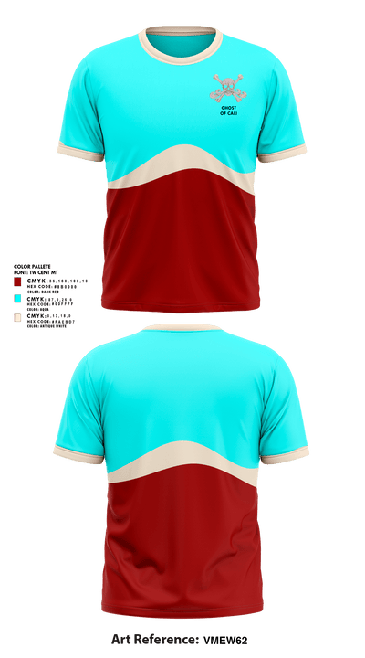 Ghost Of Cali 62715097 Short Sleeve Performance Shirt - 1