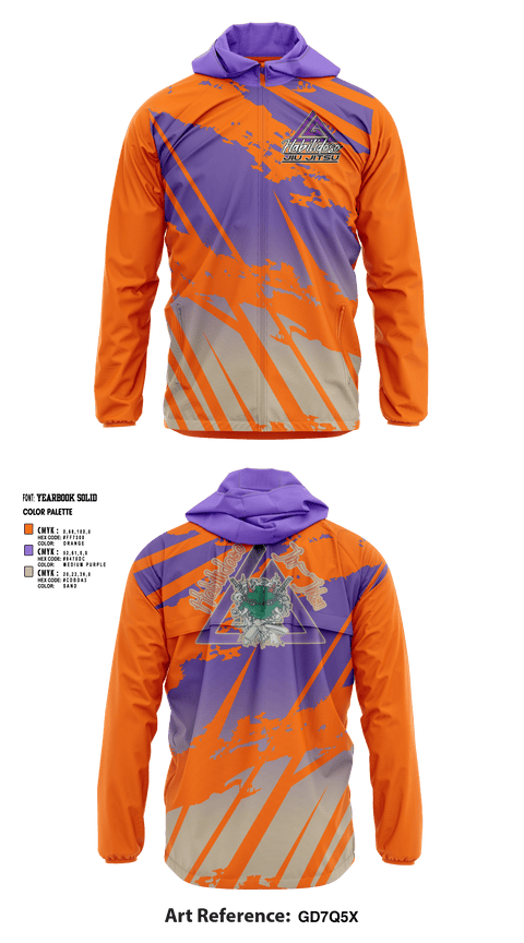 Windbreaker, Habilidoso Jiu-jitsu, Wrestling, Teamtime, Team time, sublimation, custom sports apparel, team uniforms, spirit wear, spiritwear, sports uniforms, custom shirts, team store, custom team store, fundraiser sports, apparel fundraiser