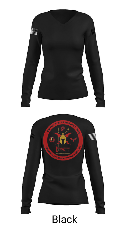 Womens Long Sleeve Vneck Shirt 1, DSAC-23DSAC-23, Marines, Teamtime, Team time, sublimation, custom sports apparel, team uniforms, spirit wear, spiritwear, sports uniforms, custom shirts, team store, custom team store, fundraiser sports, apparel fundraiser
