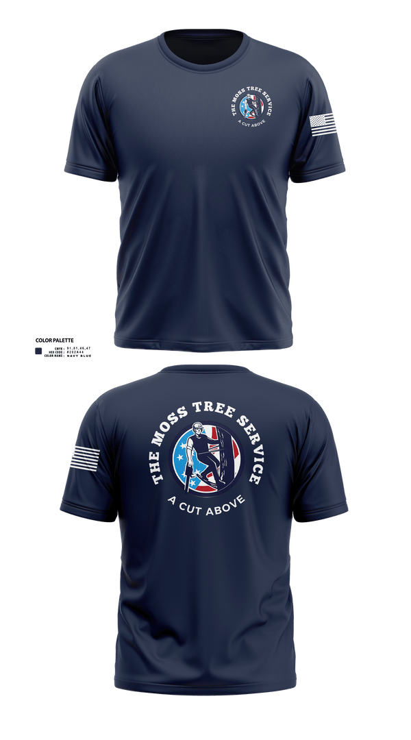 Short Sleeve Performance Shirt, The Moss Tree Service, , Teamtime, Team time, sublimation, custom sports apparel, team uniforms, spirit wear, spiritwear, sports uniforms, custom shirts, team store, custom team store, fundraiser sports, apparel fundraiser