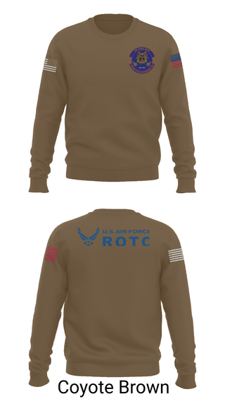 Crew Neck Sweatshirt, Detachment 035, Air Force, Teamtime, Team time, sublimation, custom sports apparel, team uniforms, spirit wear, spiritwear, sports uniforms, custom shirts, team store, custom team store, fundraiser sports, apparel fundraiser