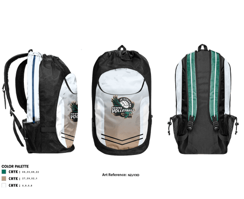 Gear Bag, John P Stevens High School Volleyball, Women's Volleyball, Teamtime, Team time, sublimation, custom sports apparel, team uniforms, spirit wear, spiritwear, sports uniforms, custom shirts, team store, custom team store, fundraiser sports, apparel fundraiser