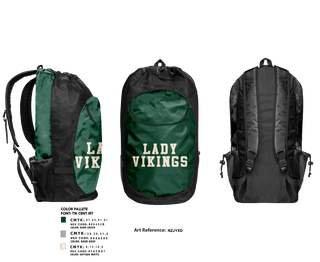 Gear Bag, Lady Vikings, Softball, Teamtime, Team time, sublimation, custom sports apparel, team uniforms, spirit wear, spiritwear, sports uniforms, custom shirts, team store, custom team store, fundraiser sports, apparel fundraiser