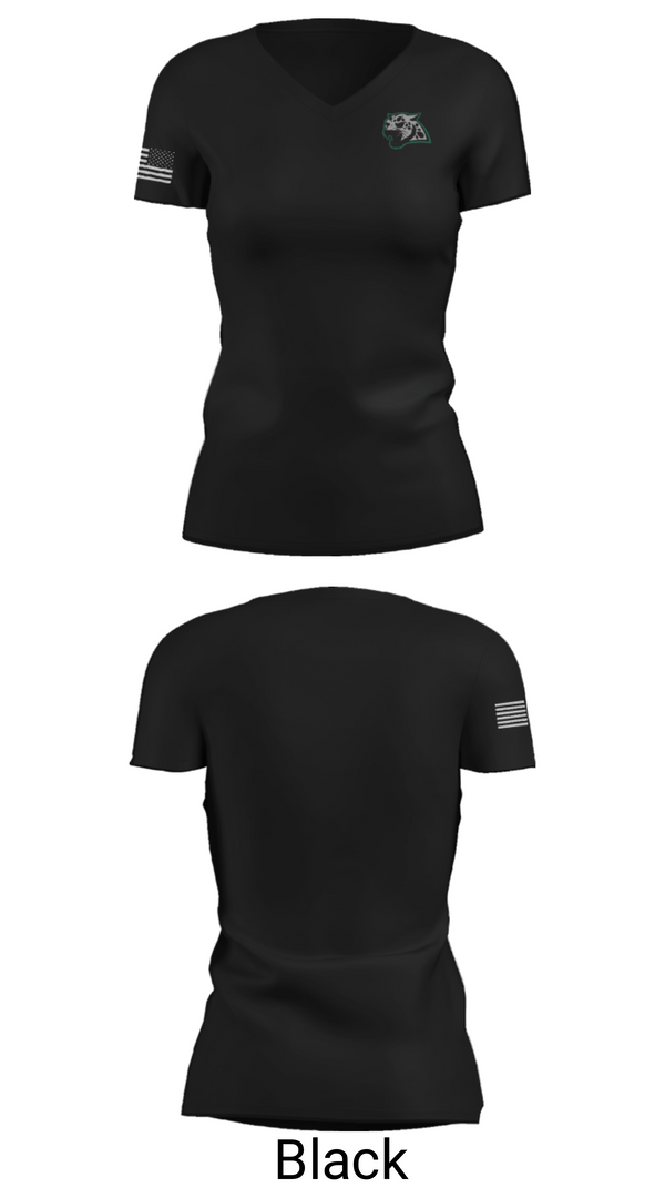Womens Short Sleeve Vneck Shirt, Emerald Ridge High School Golf, Golf, Teamtime, Team time, sublimation, custom sports apparel, team uniforms, spirit wear, spiritwear, sports uniforms, custom shirts, team store, custom team store, fundraiser sports, apparel fundraiser