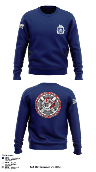 Crew Neck Sweatshirt, GFR Station 3, Fire Department, Teamtime, Team time, sublimation, custom sports apparel, team uniforms, spirit wear, spiritwear, sports uniforms, custom shirts, team store, custom team store, fundraiser sports, apparel fundraiser