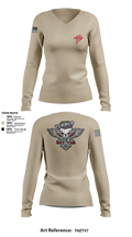 Terro Squad 89875983 Women's Long Sleeve V-neck Shirt -1 4