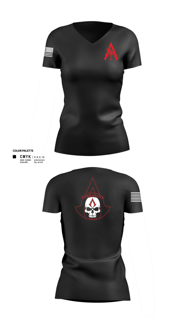 Women's Short Sleeve Vneck Shirt, A Co. 1-3 AB, Army, Teamtime, Team time, sublimation, custom sports apparel, team uniforms, spirit wear, spiritwear, sports uniforms, custom shirts, team store, custom team store, fundraiser sports, apparel fundraiser