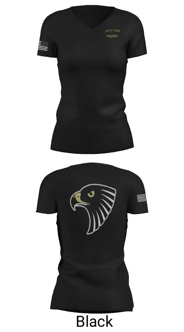 Women's Short Sleeve Vneck Shirt, Hammond Academy Of Science & Tech Baseball, Baseball, Teamtime, Team time, sublimation, custom sports apparel, team uniforms, spirit wear, spiritwear, sports uniforms, custom shirts, team store, custom team store, fundraiser sports, apparel fundraiser