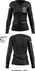 KINGHT ENFORCEMENT 49960504 Women's Long Sleeve V-neck Shirt - 2