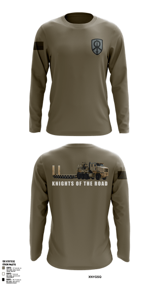 Long Sleeve Performance Shirt, 129th Heavy Transport Company129 TC CO, Army, Teamtime, Team time, sublimation, custom sports apparel, team uniforms, spirit wear, spiritwear, sports uniforms, custom shirts, team store, custom team store, fundraiser sports, apparel fundraiser