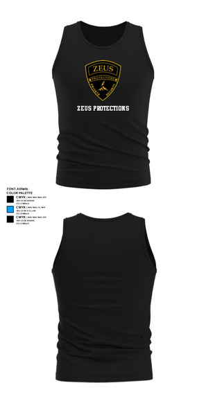 Tank Top, Zeus Protections, Police, Teamtime, Team time, sublimation, custom sports apparel, team uniforms, spirit wear, spiritwear, sports uniforms, custom shirts, team store, custom team store, fundraiser sports, apparel fundraiser