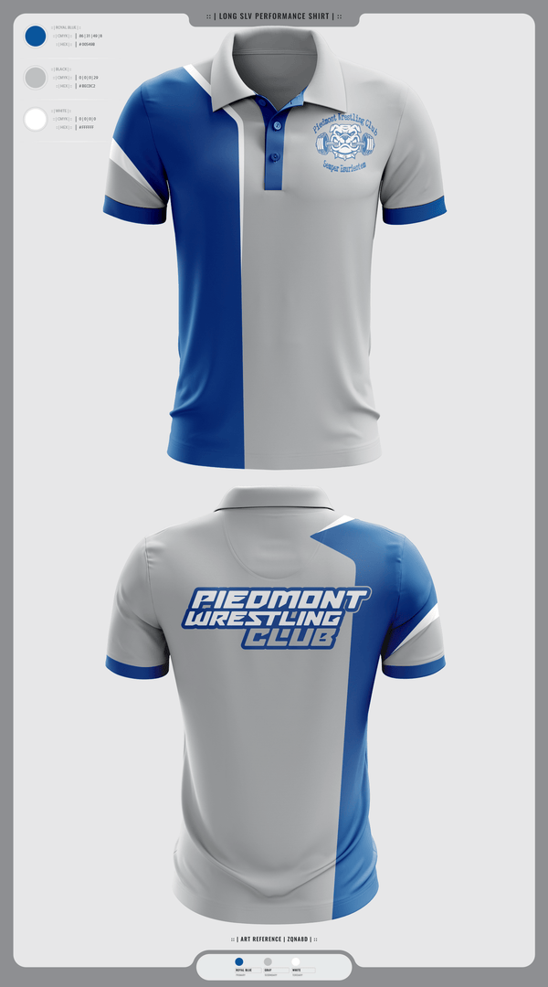 Short Sleeve Performance Polo, Piedmont Youth Wrestling, Wrestling, Teamtime, Team time, sublimation, custom sports apparel, team uniforms, spirit wear, spiritwear, sports uniforms, custom shirts, team store, custom team store, fundraiser sports, apparel fundraiser