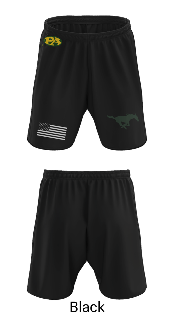 Athletic Shorts With Pockets, Pillow Academy (Middle School) Cheer, Cheer, Teamtime, Team time, sublimation, custom sports apparel, team uniforms, spirit wear, spiritwear, sports uniforms, custom shirts, team store, custom team store, fundraiser sports, apparel fundraiser