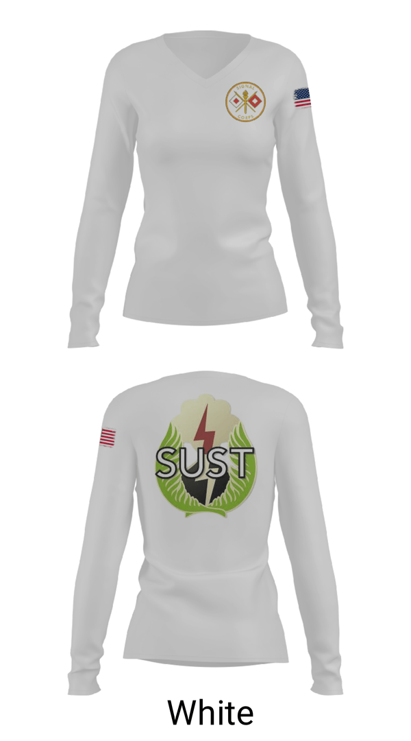 Women's Long Sleeve Vneck Shirt, 25th Infantry Division Sustainment Brigade, Army, Teamtime, Team time, sublimation, custom sports apparel, team uniforms, spirit wear, spiritwear, sports uniforms, custom shirts, team store, custom team store, fundraiser sports, apparel fundraiser