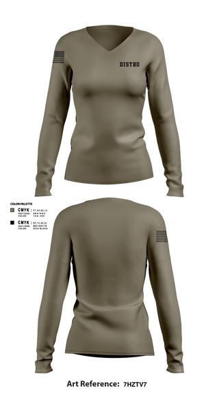 Womens Long Sleeve Vneck Shirt, Distro, , Teamtime, Team time, sublimation, custom sports apparel, team uniforms, spirit wear, spiritwear, sports uniforms, custom shirts, team store, custom team store, fundraiser sports, apparel fundraiser