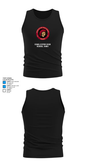 Tank Top, Charleston High School Band, Spirit Store, Teamtime, Team time, sublimation, custom sports apparel, team uniforms, spirit wear, spiritwear, sports uniforms, custom shirts, team store, custom team store, fundraiser sports, apparel fundraiser