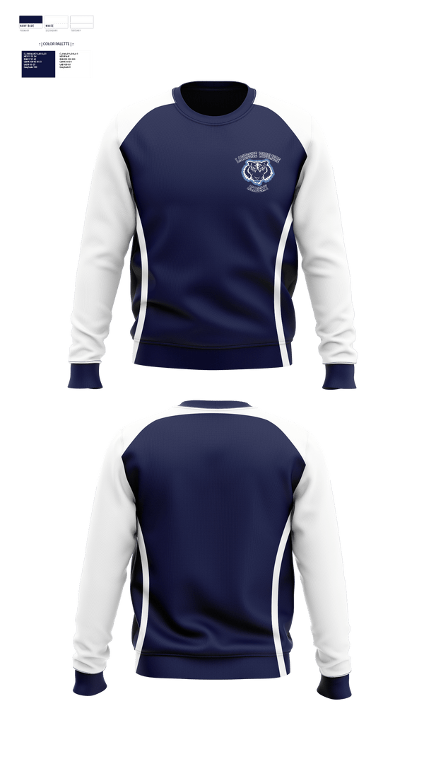 Crew Neck Sweatshirt, Lawrence Woodmere Academy Volleyball, Women's Volleyball, Teamtime, Team time, sublimation, custom sports apparel, team uniforms, spirit wear, spiritwear, sports uniforms, custom shirts, team store, custom team store, fundraiser sports, apparel fundraiser