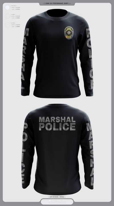 Las Vegas city marshals 28118812 Long Sleeve Performance Shirt 3