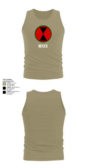 Tank Top, RECCE, Army, Teamtime, Team time, sublimation, custom sports apparel, team uniforms, spirit wear, spiritwear, sports uniforms, custom shirts, team store, custom team store, fundraiser sports, apparel fundraiser