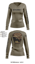 Detachment 1 27221981 Women's Long Sleeve V-neck Shirt - 6