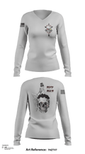 Boston FD HM/ WMD 15642314 Women's Long Sleeve V-neck Shirt -1 117