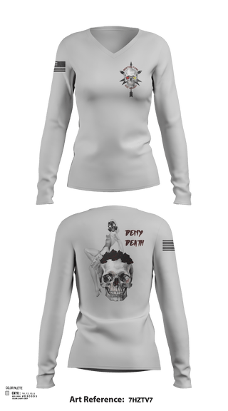 Womens Long Sleeve Vneck Shirt 1, Boston FD HM/ WMD, Fire Department, Teamtime, Team time, sublimation, custom sports apparel, team uniforms, spirit wear, spiritwear, sports uniforms, custom shirts, team store, custom team store, fundraiser sports, apparel fundraiser