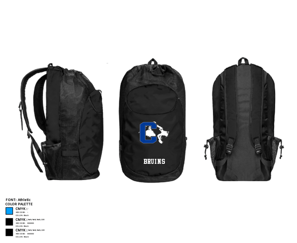 Gear Bag, Bruins, Men's Basketball, Teamtime, Team time, sublimation, custom sports apparel, team uniforms, spirit wear, spiritwear, sports uniforms, custom shirts, team store, custom team store, fundraiser sports, apparel fundraiser