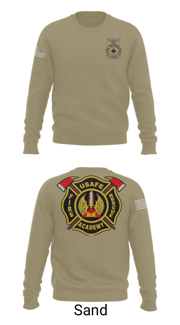 Crew Neck Sweatshirt, 435th CTS, Air Force, Teamtime, Team time, sublimation, custom sports apparel, team uniforms, spirit wear, spiritwear, sports uniforms, custom shirts, team store, custom team store, fundraiser sports, apparel fundraiser